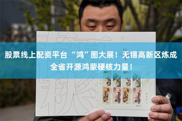 股票线上配资平台 “鸿”图大展！无锡高新区炼成全省开源鸿蒙硬核力量！