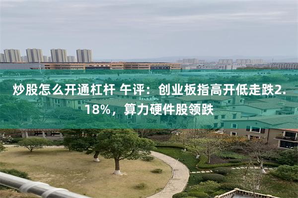 炒股怎么开通杠杆 午评：创业板指高开低走跌2.18%，算力硬件股领跌