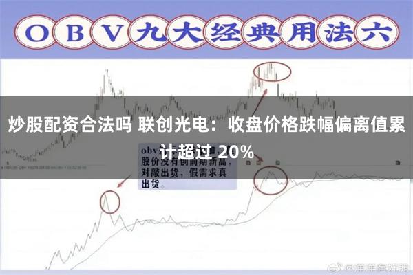 炒股配资合法吗 联创光电：收盘价格跌幅偏离值累计超过 20%