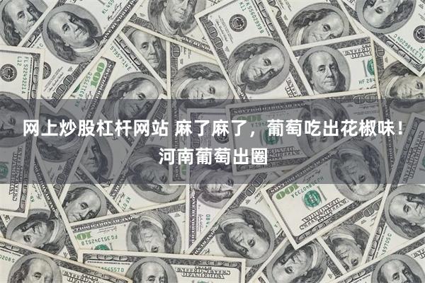 网上炒股杠杆网站 麻了麻了，葡萄吃出花椒味！河南葡萄出圈