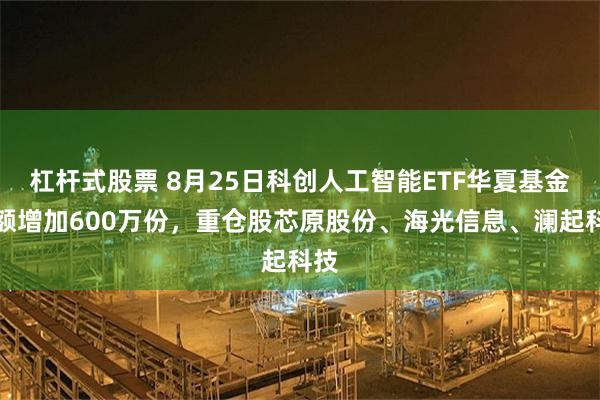杠杆式股票 8月25日科创人工智能ETF华夏基金份额增加600万份，重仓股芯原股份、海光信息、澜起科技